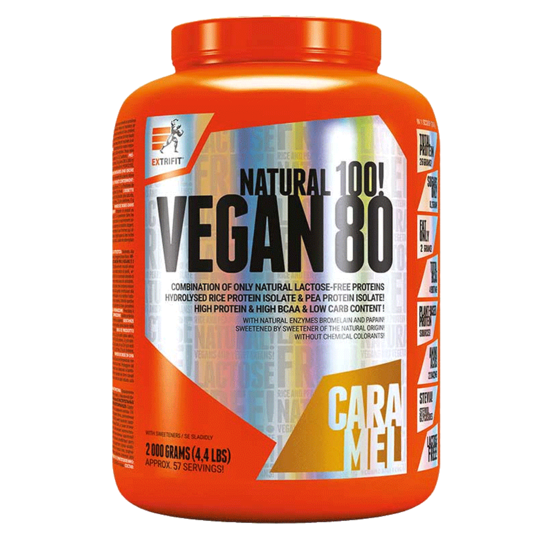 Extrifit Vegan 80 1000g - lískový oříšek Extrifit