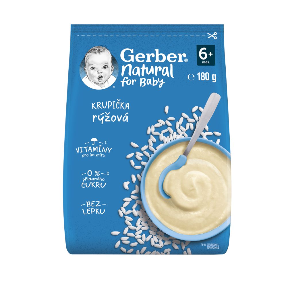 Gerber Natural rýžová krupička 180 g Gerber