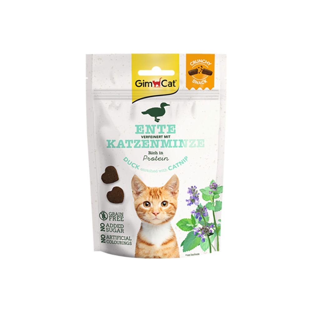 GimCat CrunchySnacks kachna s catnipem 50 g GimCat