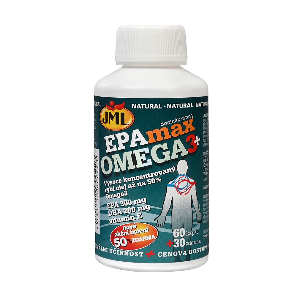 JML EPAmax Omega 3+ 90 kapslí JML