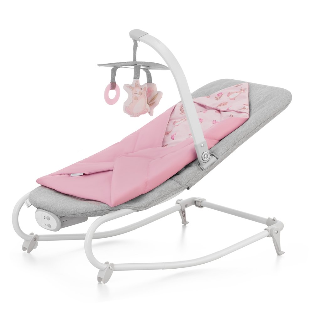 Kinderkraft Houpátko vibrující s melodií Felio 2 Peony Rose 0m+