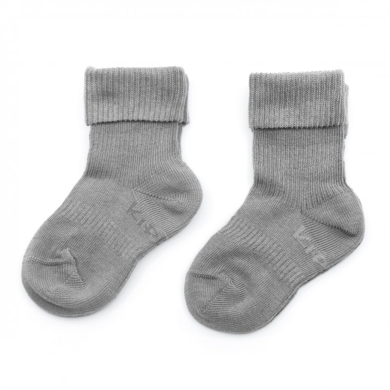 KipKep dětské ponožky Stay-on-Socks 12-18m 2páry Grey KipKep