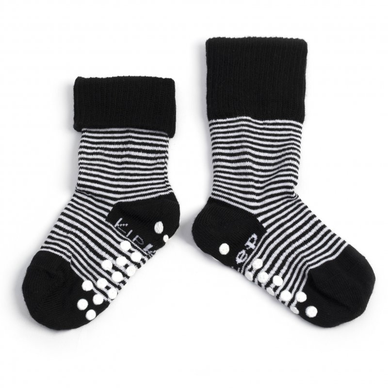 KipKep dětské ponožky Stay-on-Socks ANTISLIP 12-18m 1pár Black KipKep