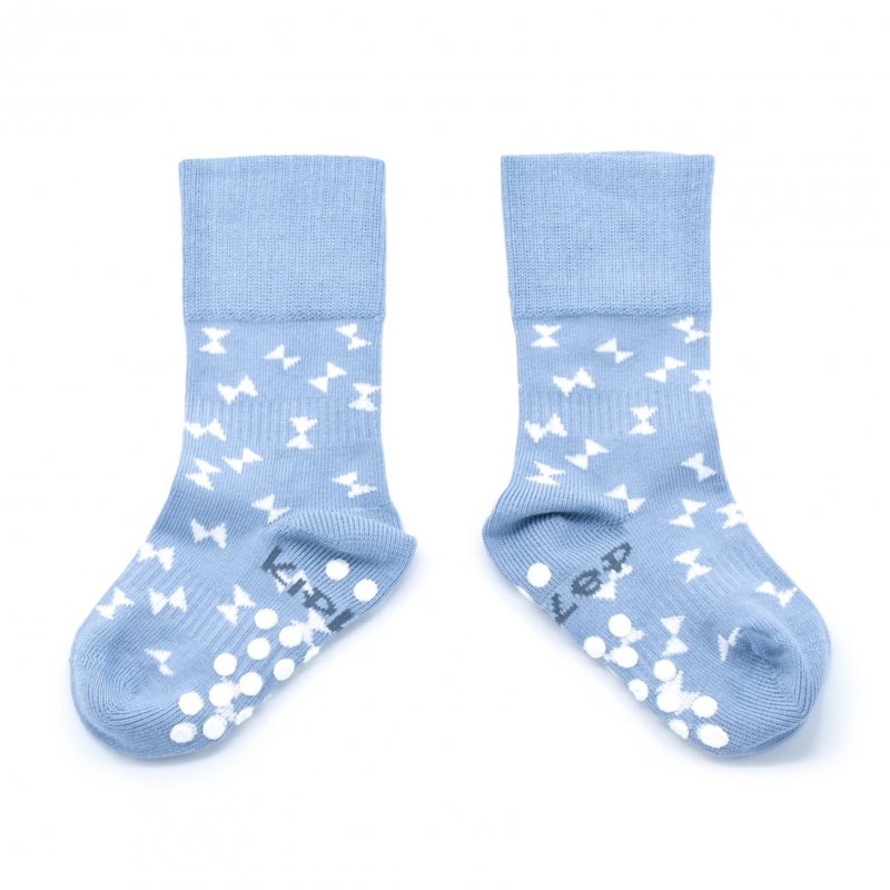 KipKep dětské ponožky Stay-on-Socks ANTISLIP 12-18m 1pár Party Blue KipKep