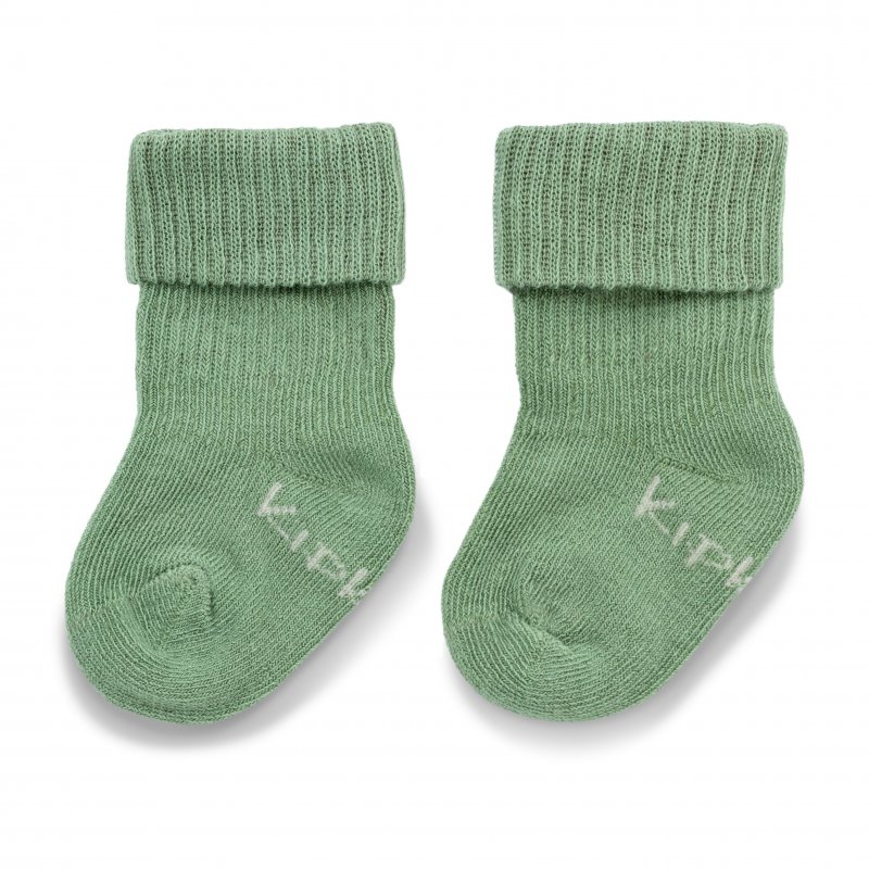 KipKep dětské ponožky Stay-on-Socks NEWBORN 1pár Calming Green KipKep