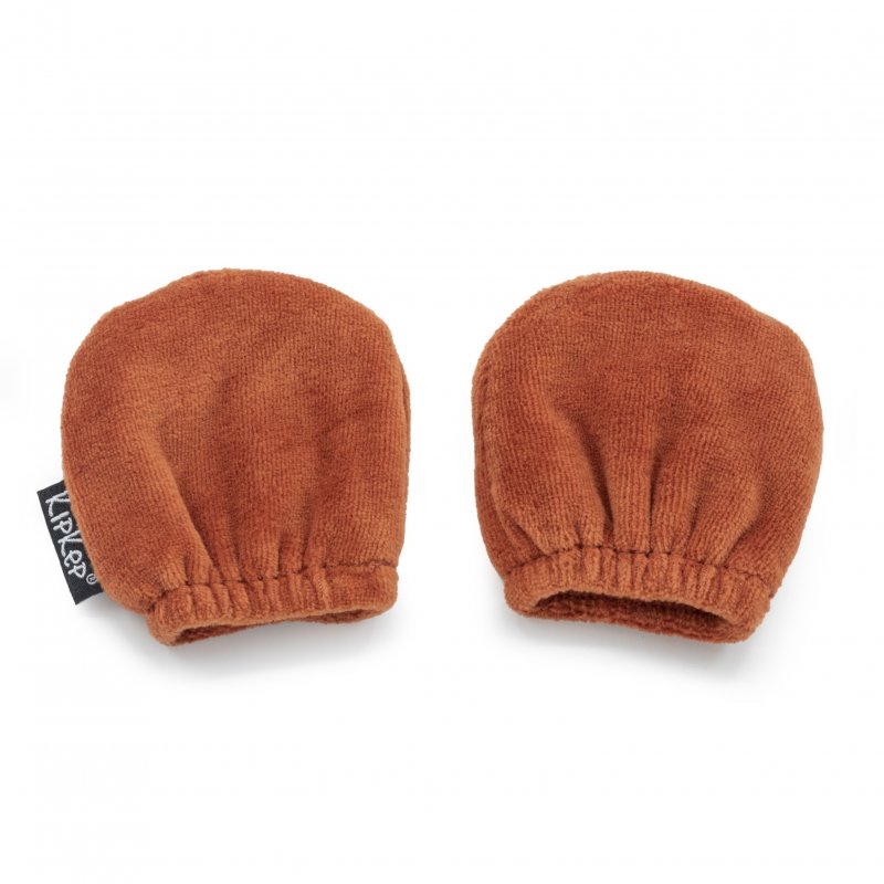 KipKep dětské rukavice proti poškrábání MITTENS Rusty Spice KipKep