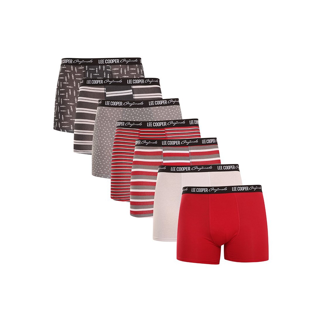 Lee Cooper 7PACK pánské boxerky vícebarevné (LCUBOX7P0109-1769861) 3XL Lee Cooper