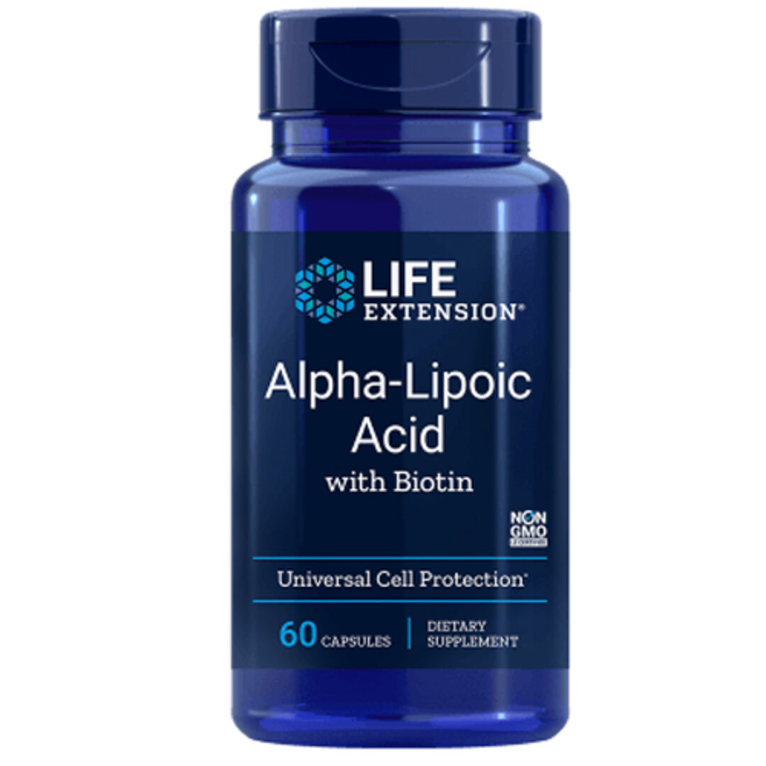 Life Extension Alpha-Lipoic Acid with Biotin - 60 kapslí Life Extension