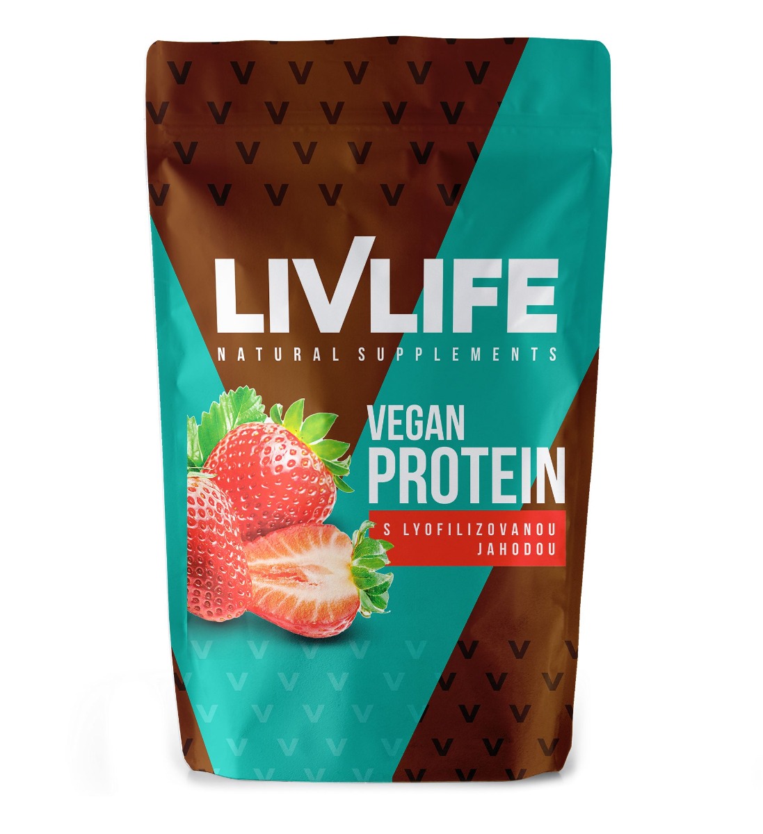 Livlife Vegan Protein s lyofilizovanou jahodou 245 g Livlife