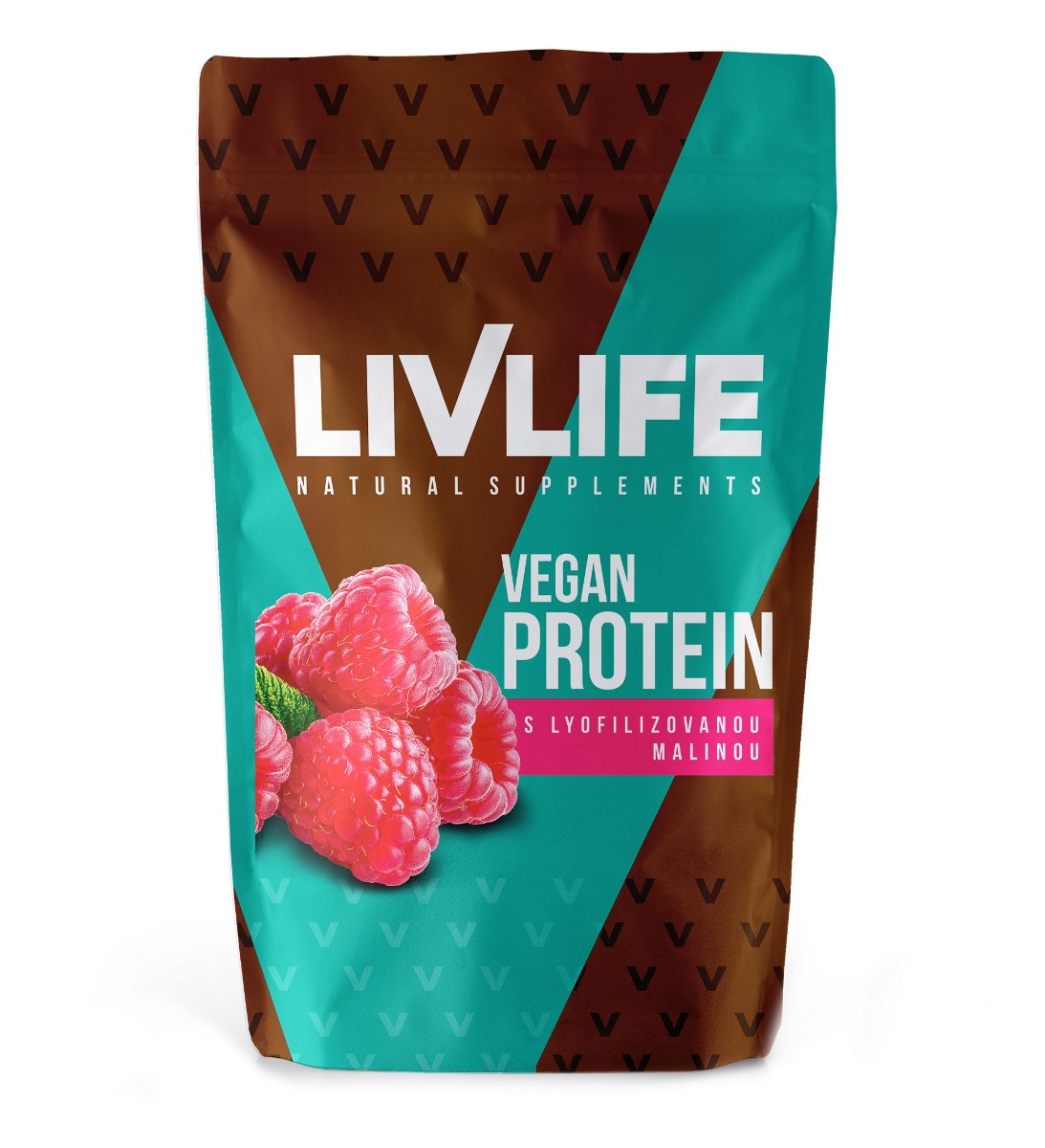 Livlife Vegan Protein s lyofilizovanou malinou 490 g Livlife