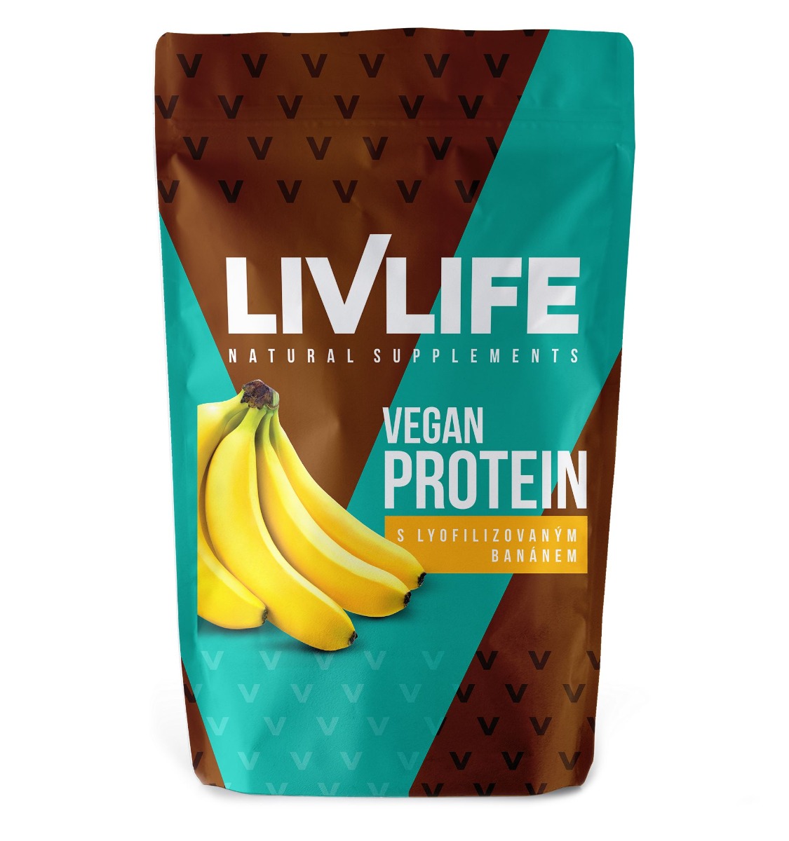 Livlife Vegan Protein s lyofilizovaným banánem 245 g Livlife