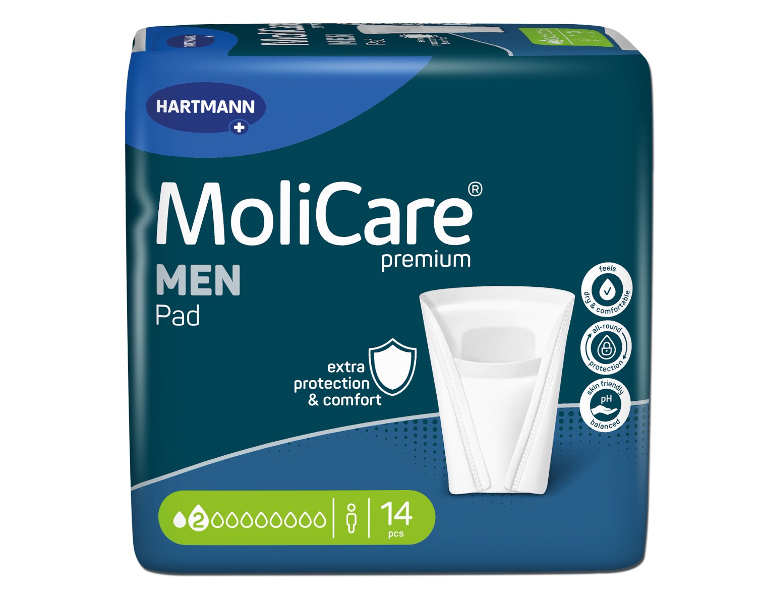 MoliCare Men 2 kapky absorpční vložky 14 ks MoliCare