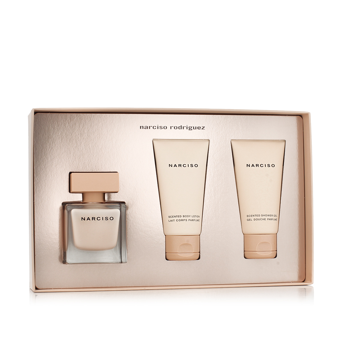 Narciso Rodriguez Narciso Poudrée EDP 50 ml + SG 50 ml + BL 50 ml W (Beige Cover) Narciso Rodriguez