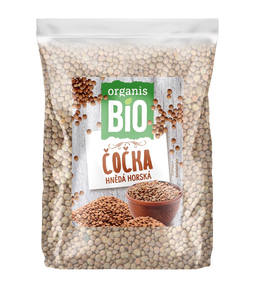 Organis Čočka hnědá horská BIO 500 g Organis