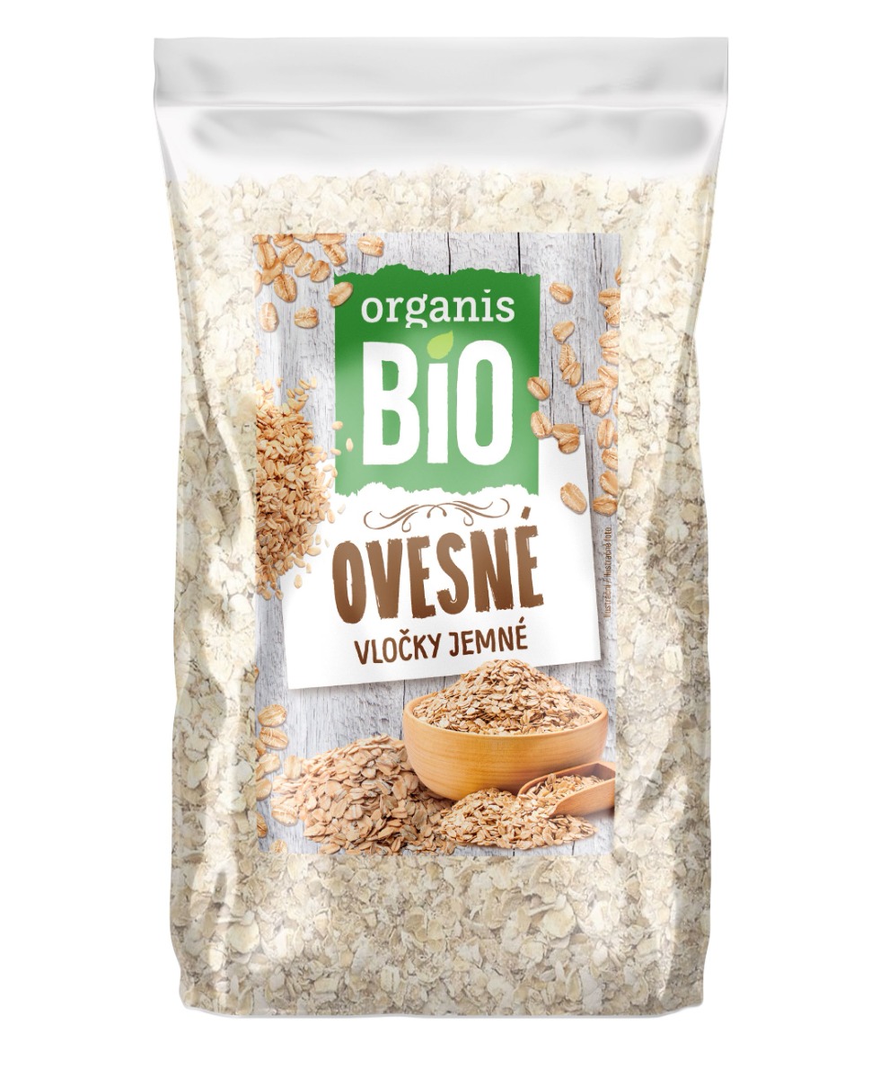 Organis Ovesné vločky jemné BIO 500 g Organis