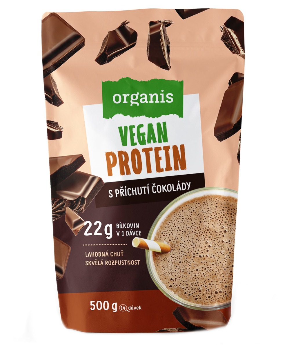 Organis Vegan Protein čokoláda 500 g Organis