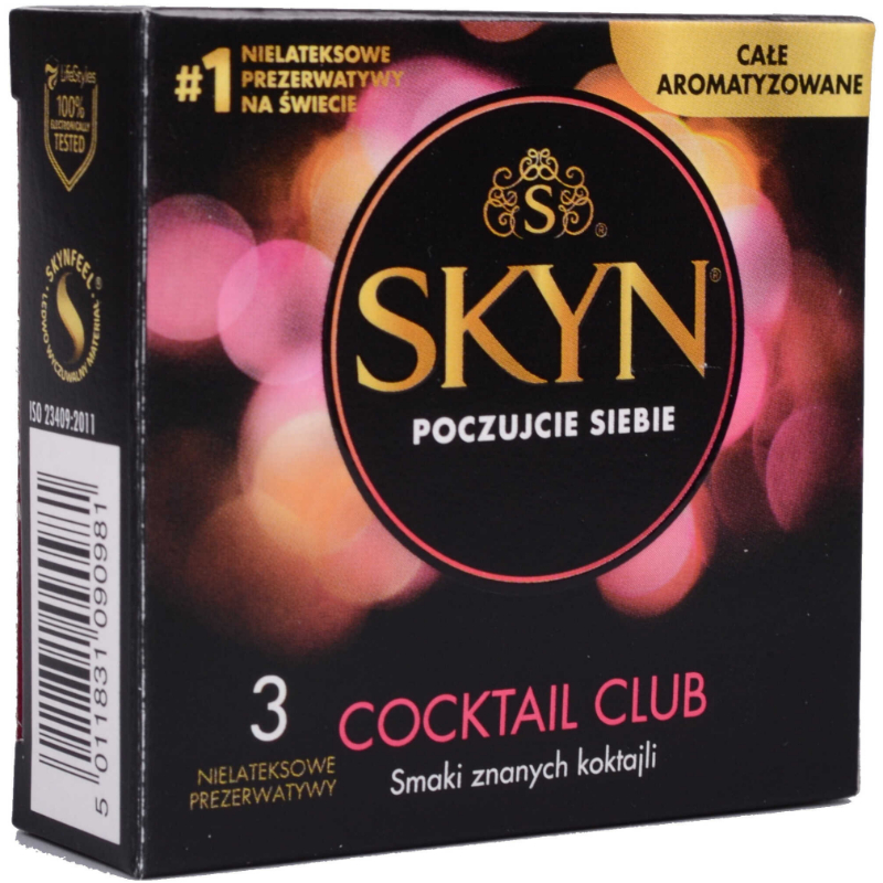 SKYN Cocktail Club – bezlatexové kondomy (3 ks) SKYN