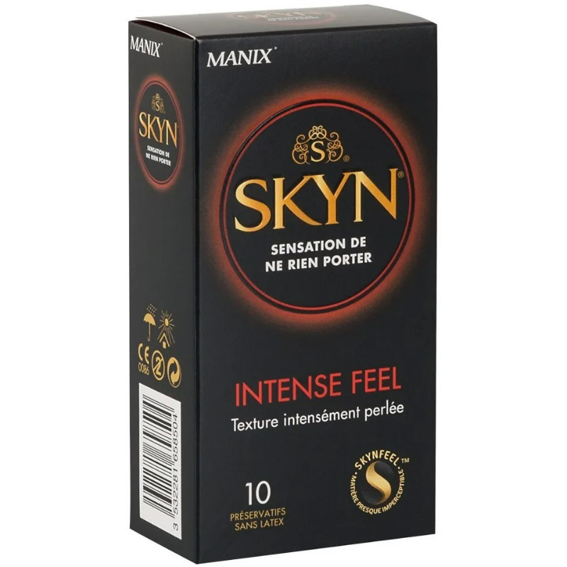 SKYN Intense Feel – bezlatexové kondomy s vroubky (10 ks) SKYN