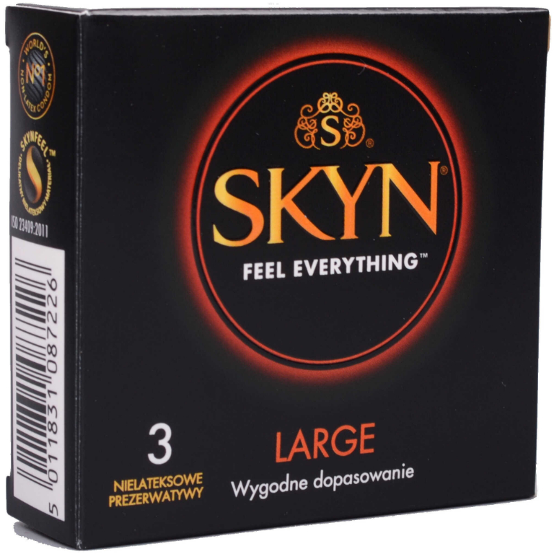 SKYN Large – XL bezlatexové kondomy (3 ks) SKYN