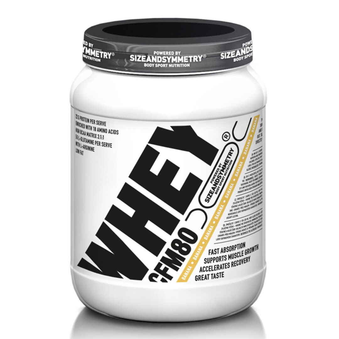 SizeAndSymmetry Whey Protein 80 CFM 1000g - cookies cream SizeAndSymmetry