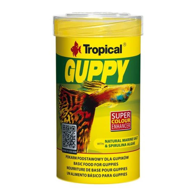 Tropical Guppy 100ml/20g základní krmivo pro paví očka Tropical