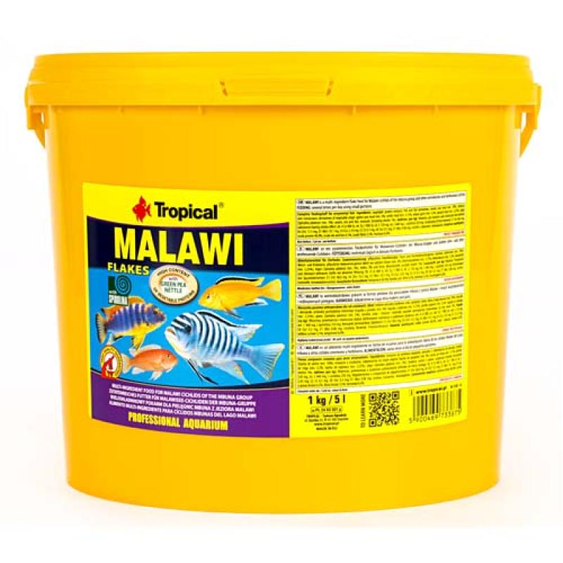 Tropical Malawi 5l/1kg vícesložkové krmivo pro cichlidy z jezera Malawi Tropical