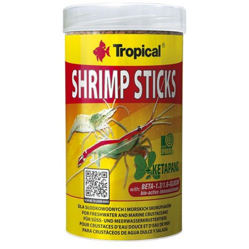 Tropical Shrimp Sticks 100ml/55g tyčinky pro sladkovodní a mořské krevety Tropical