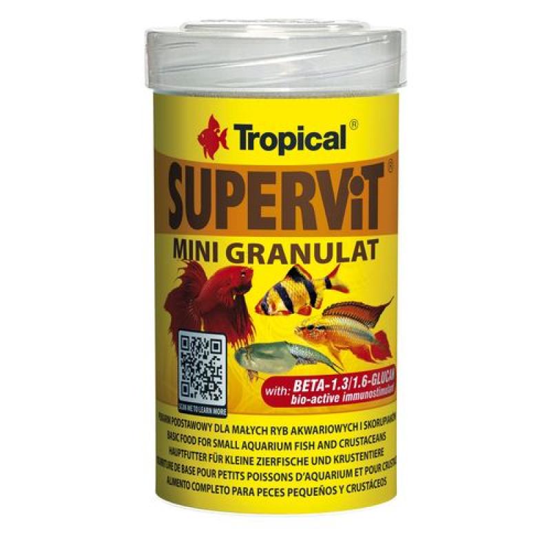 Tropical Supervit Mini Granulat 100ml/65g mnohosložkové základní granulované krmivo Tropical