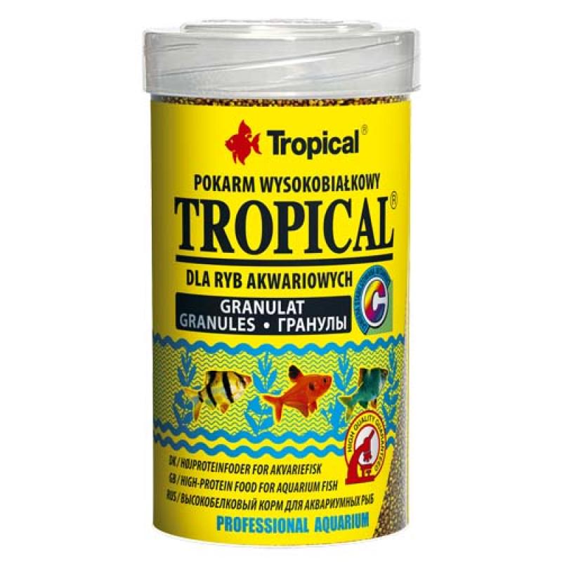 Tropical Tropical Granulat 100ml/50g vysokoproteinové krmivo pro akvarijní ryby Tropical