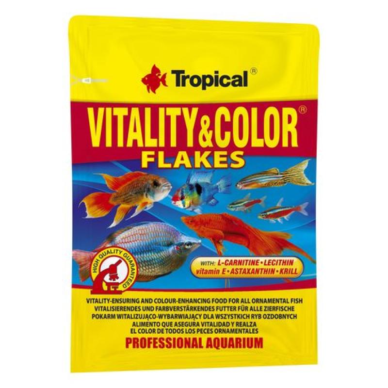 Tropical Vitality&Color 12g vločkové krmivo s vyfarbujúcim a vitalizujícím účinkem Tropical