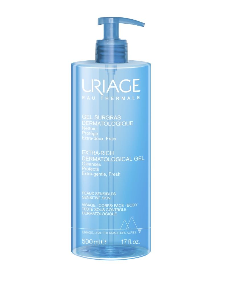 Uriage Extra bohatý dermatologický čisticí gel 500 ml Uriage