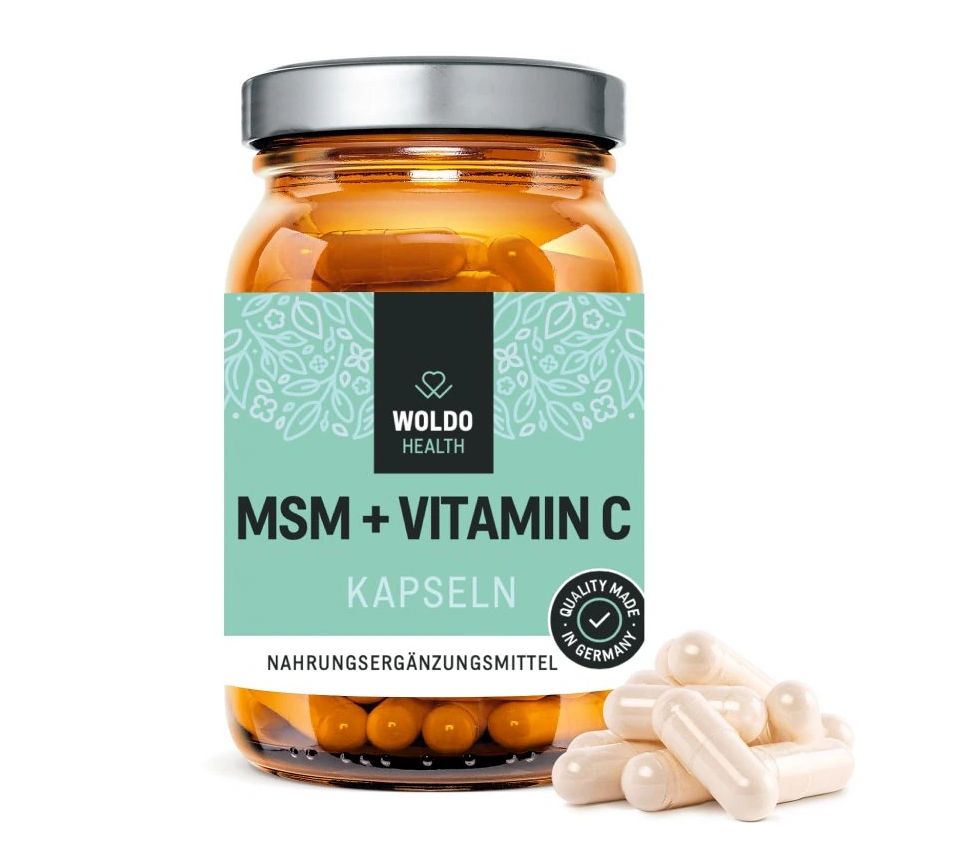 WoldoHealth MSM + vitamin C 180 kapslí WoldoHealth