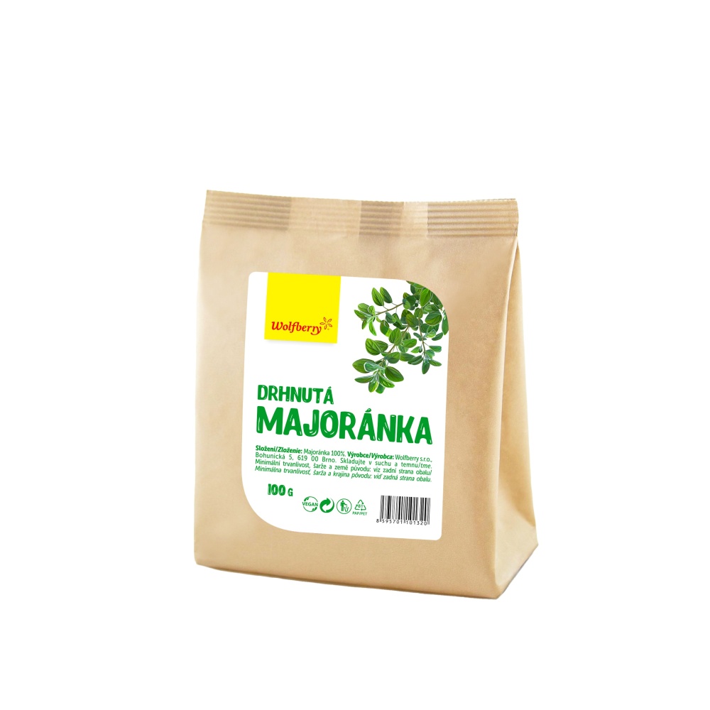 Wolfberry Majoránka drhnutá 100 g Wolfberry