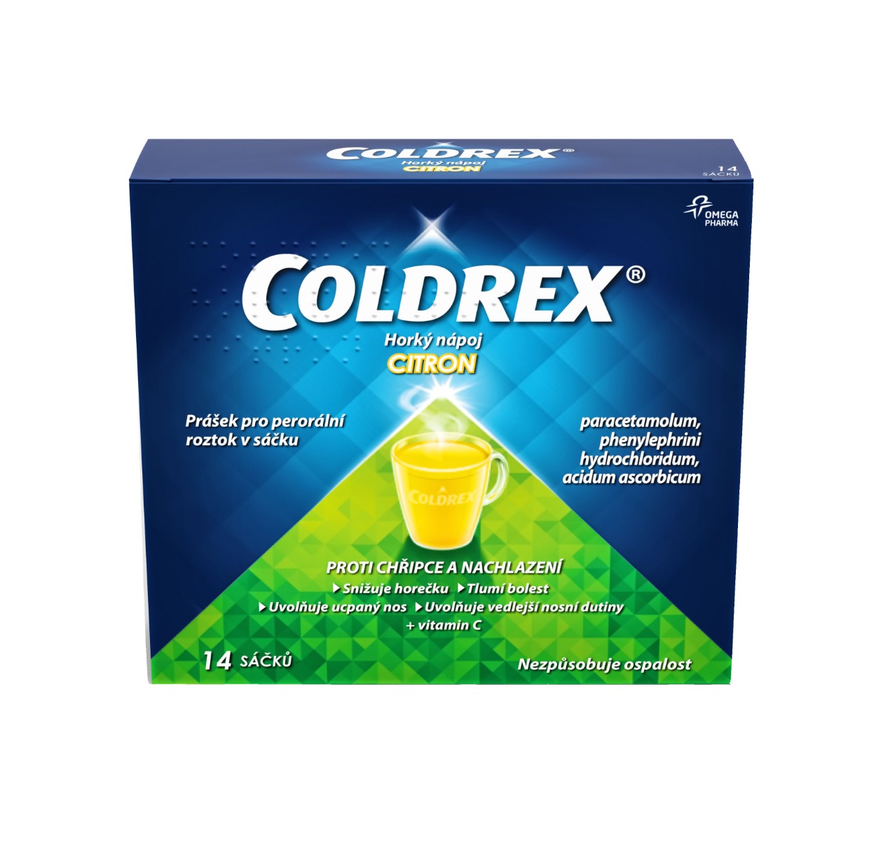 Coldrex Horký nápoj Citron 14 sáčků Coldrex