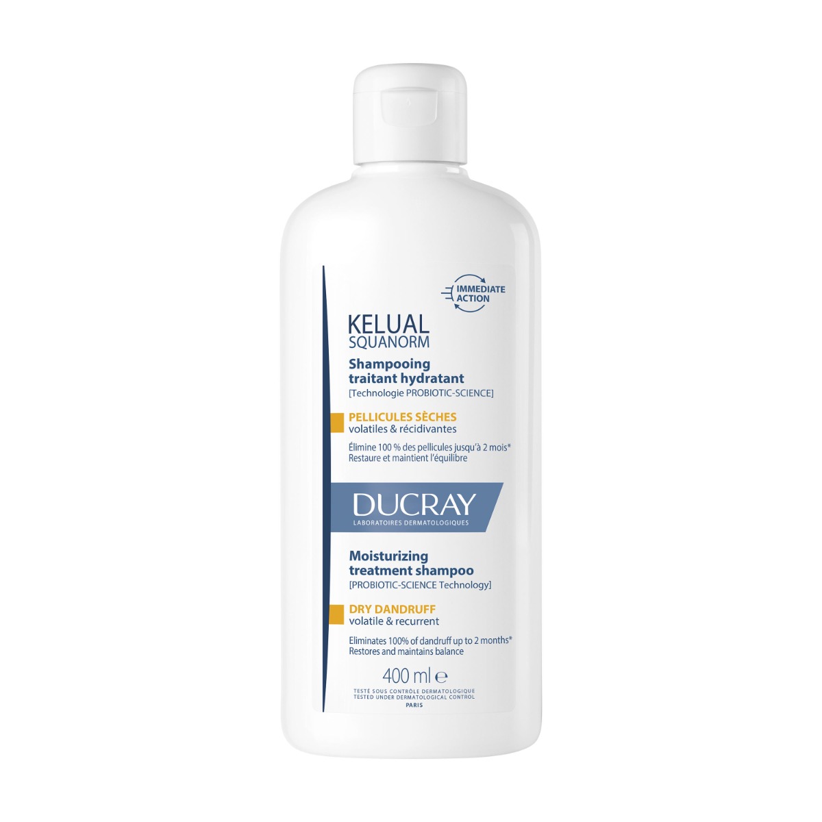 Ducray Kelual Squanorm Šampon hydratační na suché lupy 400 ml Ducray