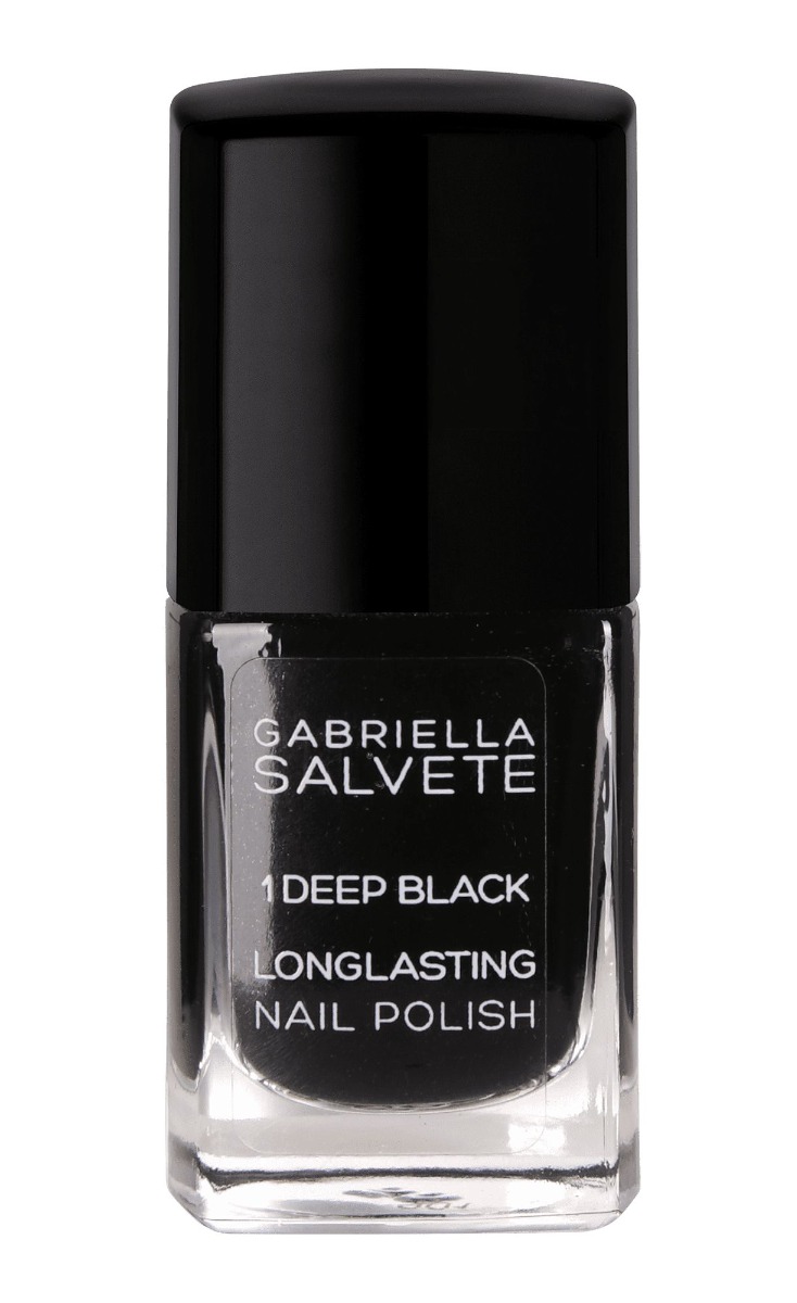 Gabriella Salvete Longlasting Enamel 1 Deep Black lak na nehty 11 ml Gabriella Salvete