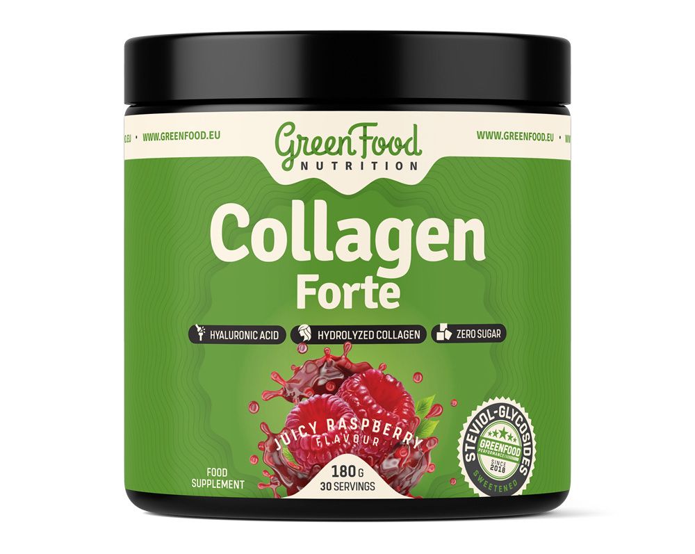 GreenFood Nutrition Collagen Forte juicy raspberry 180 g GreenFood Nutrition