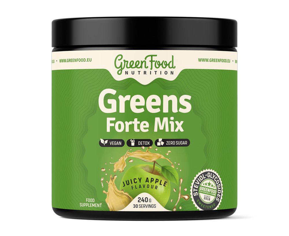 GreenFood Nutrition Greens Forte Mix juicy apple 240 g GreenFood Nutrition