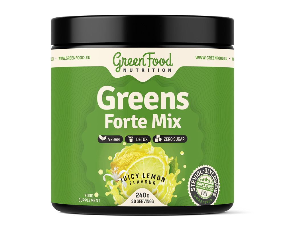 GreenFood Nutrition Greens Forte Mix juicy lemon 240 g GreenFood Nutrition