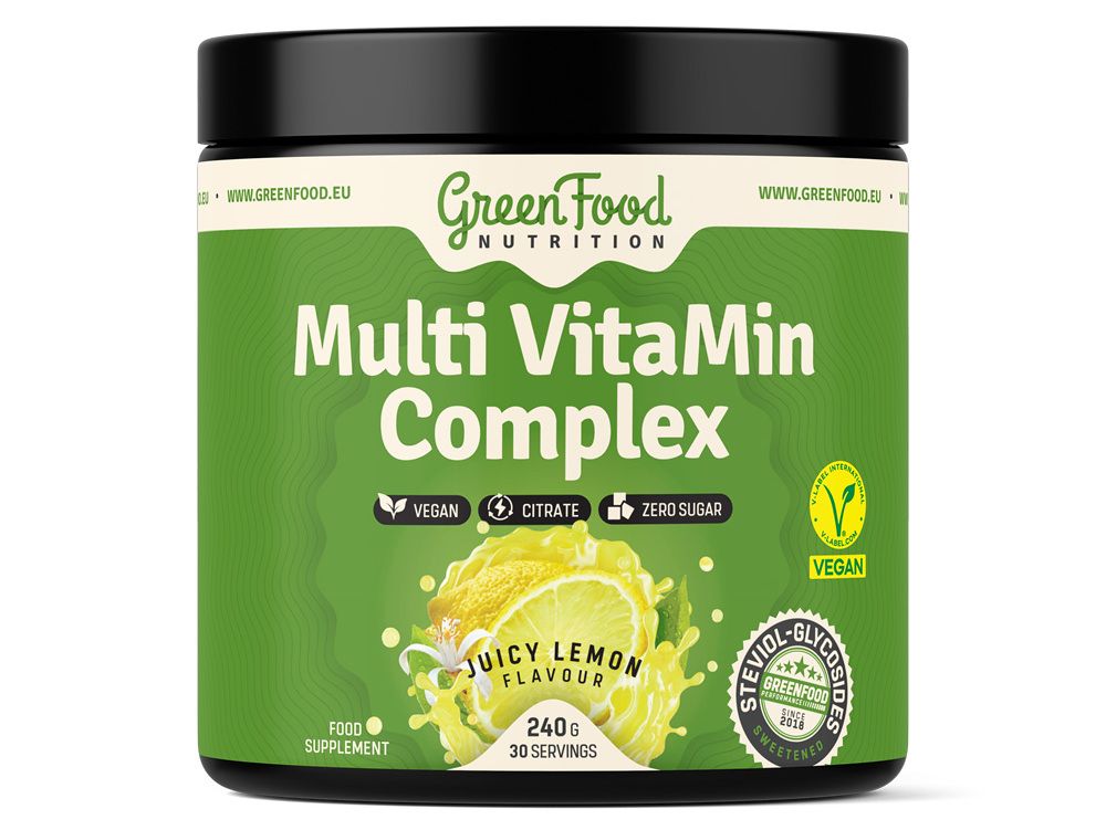 GreenFood Nutrition Multi VitaMin Complex juicy lemon 240 g GreenFood Nutrition