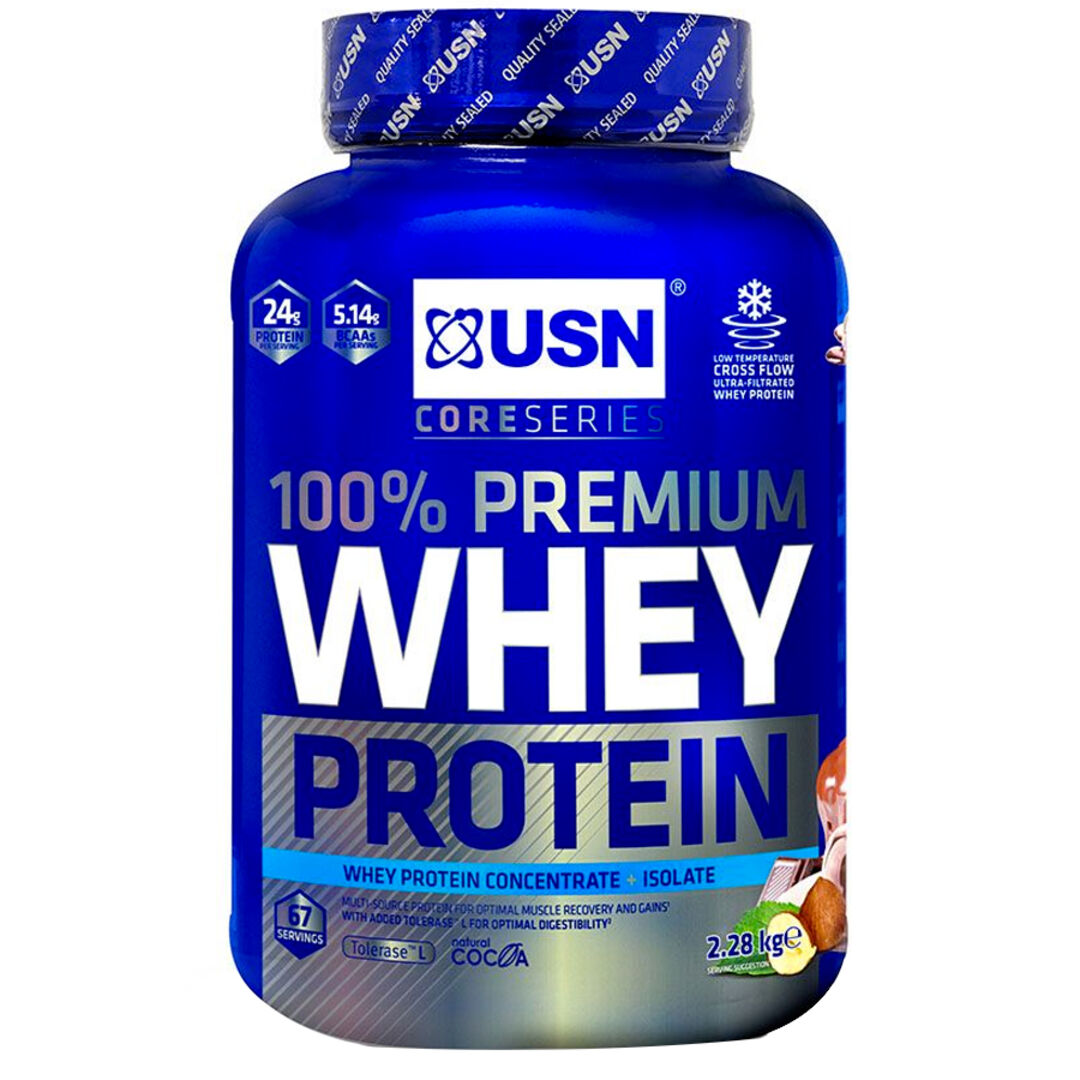 USN 100% Whey Protein Premium 2280g - čokoláda USN