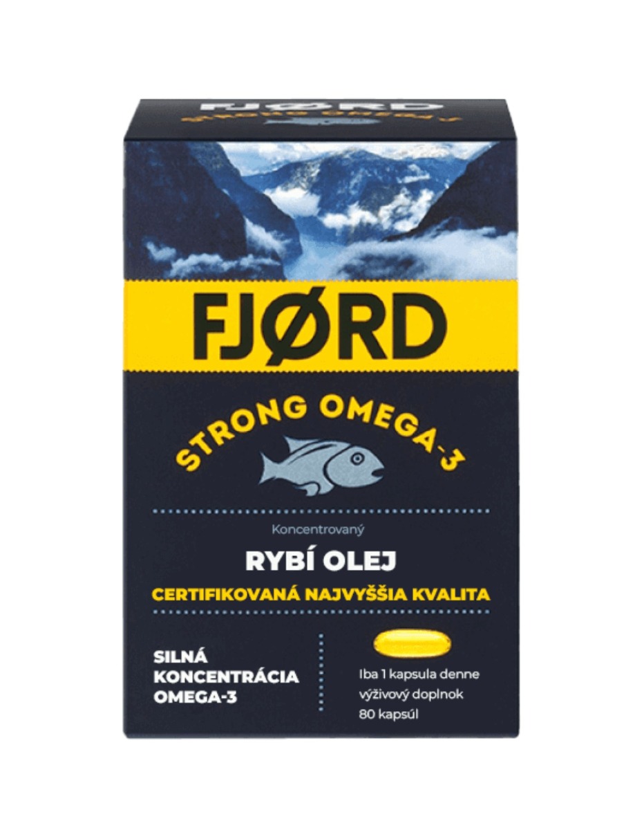 Valentis Fjord Strong Omega-3 Rybí olej 80 kapslí Valentis