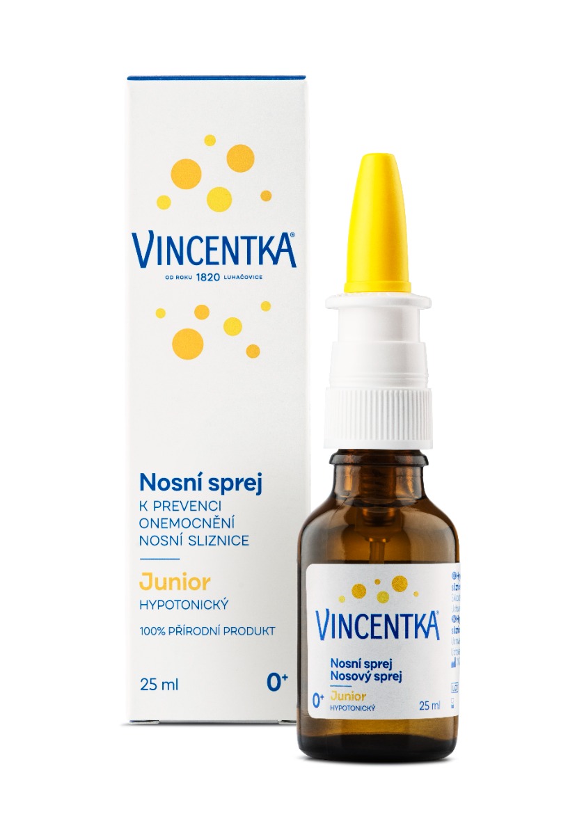 Vincentka Nosní sprej Junior hypotonický 25 ml Vincentka