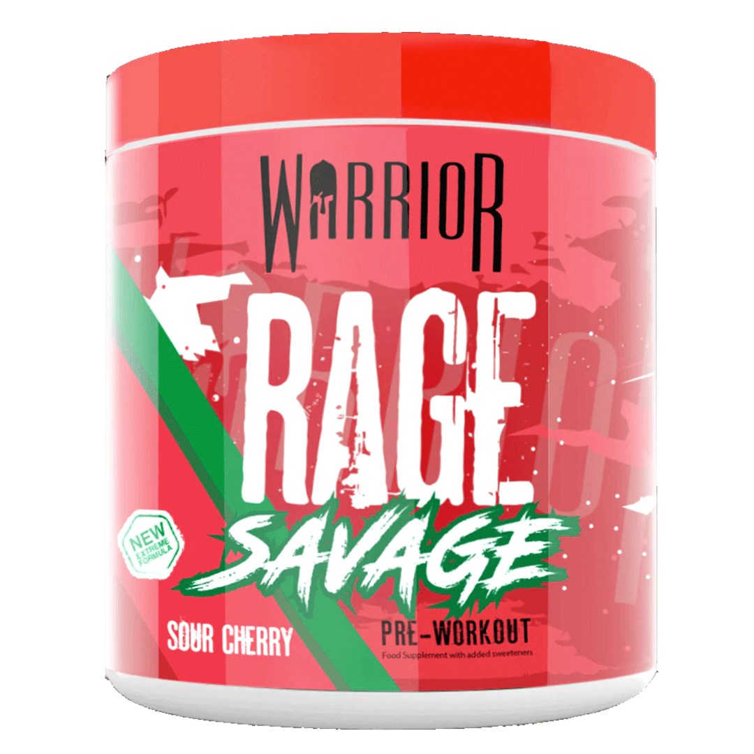 Warrior Rage Savage 330g - kyselá višeň Warrior