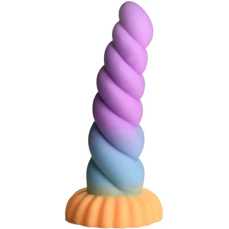 Creature Cocks Silikonové dildo s přísavkou Mystique Unicorn 21 cm Creature Cocks