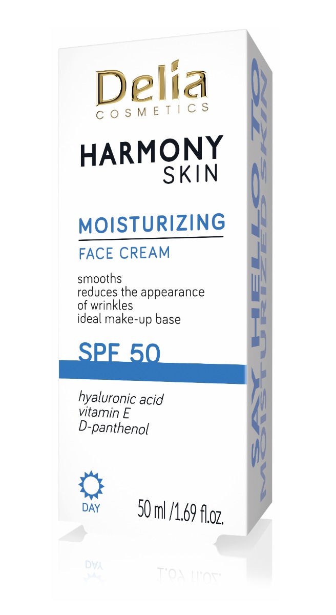 Delia Harmony Skin Hydratační krém na obličej SPF50 50 ml Delia