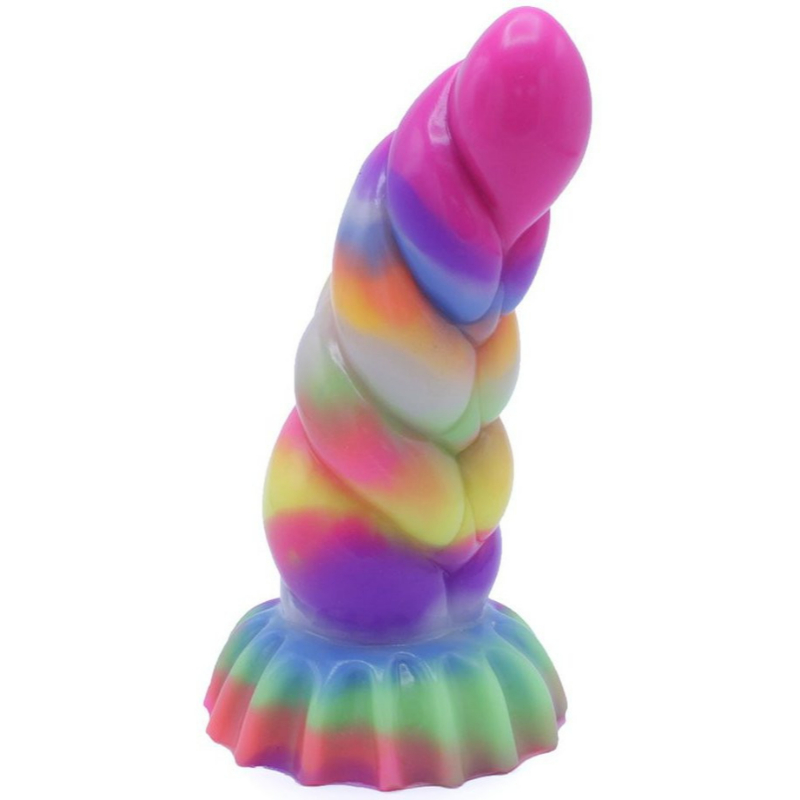 Kiotos Svítící dildo s přísavkou Unicorn Horn 17 cm Kiotos