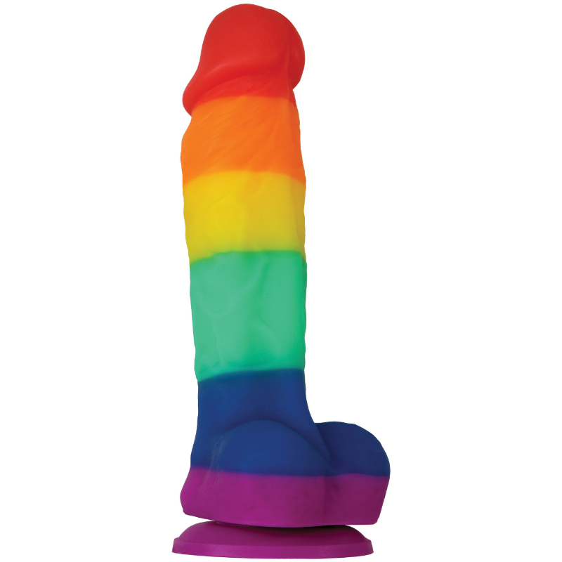 NS Novelties Dildo s přísavkou Rainbow Pride 17 cm NS Novelties