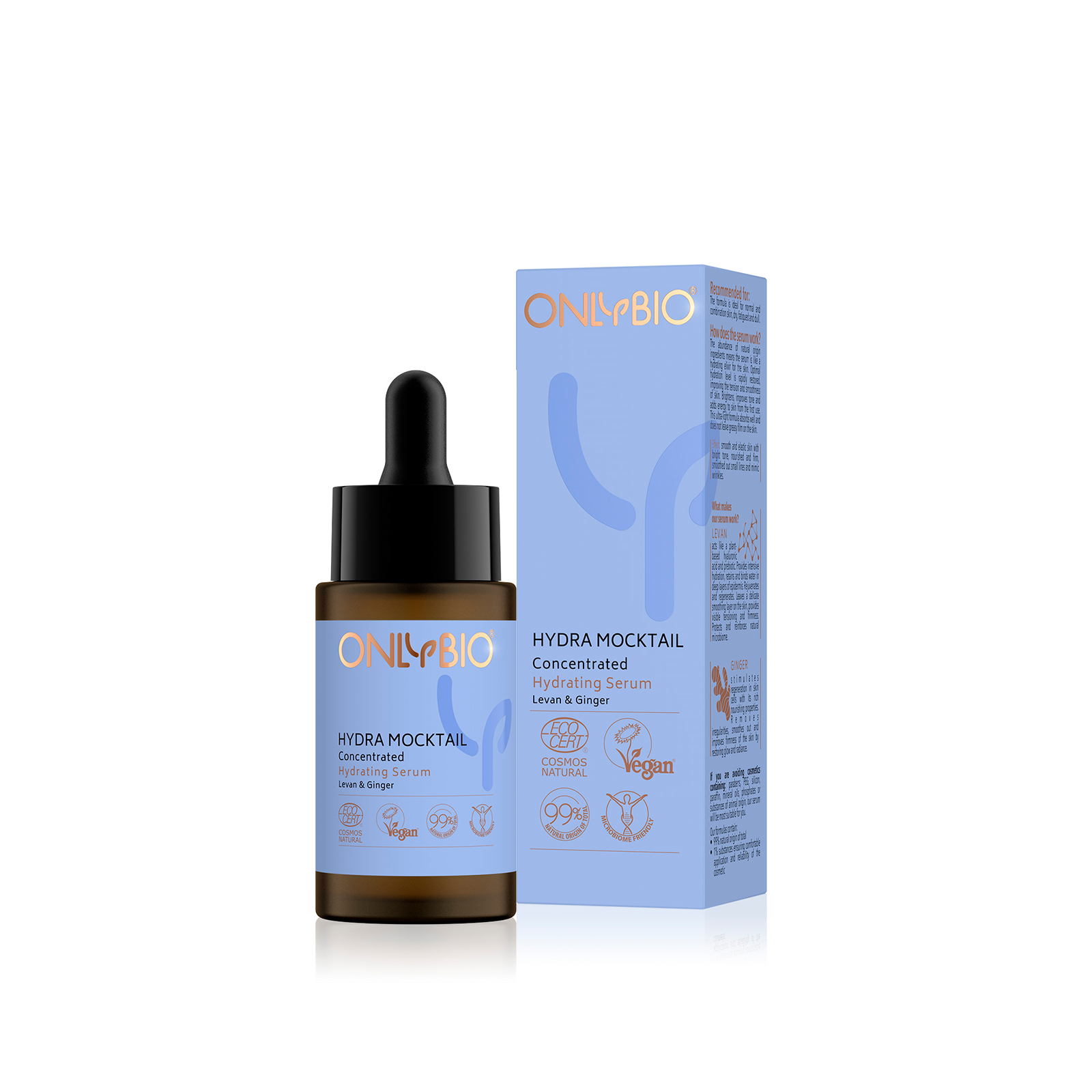 OnlyBio Koncentrované hydratační pleťové sérum Hydra Mocktail (30 ml) OnlyBio