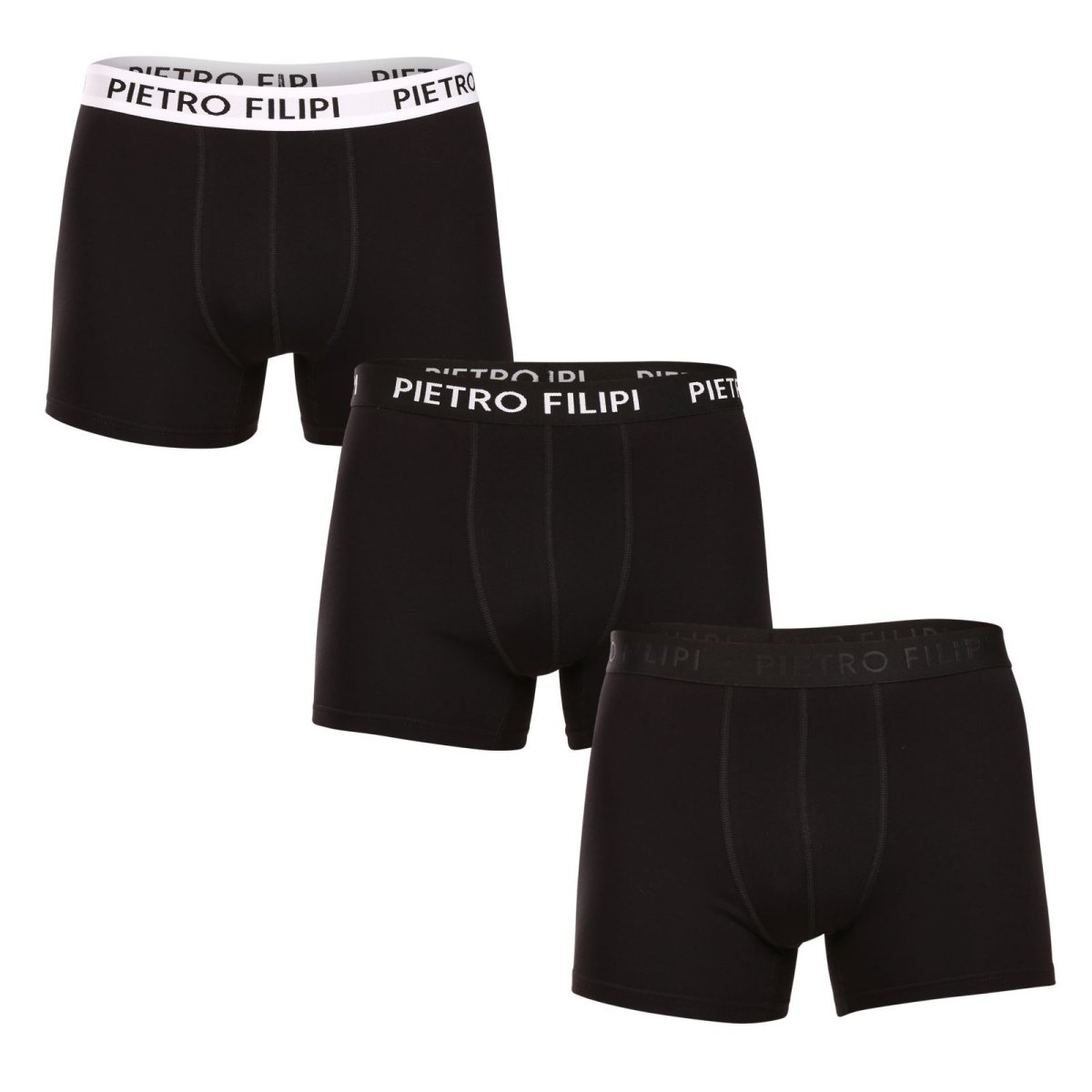 Pietro Filipi 3PACK pánské boxerky černé (3BCL004) M Pietro Filipi